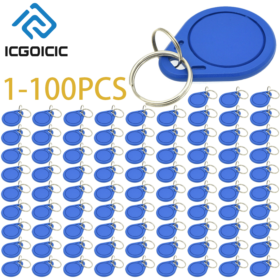Nfc Tag Programmable - 1-100pcs 13.56MHz RFID IC Key Fob