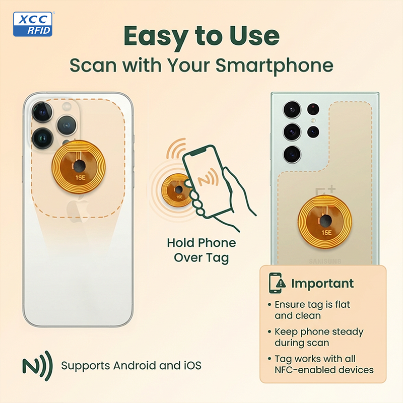 15mm NFC Chip Ntag213 Programm - Nfc Tag Programmable ulasan dan harga