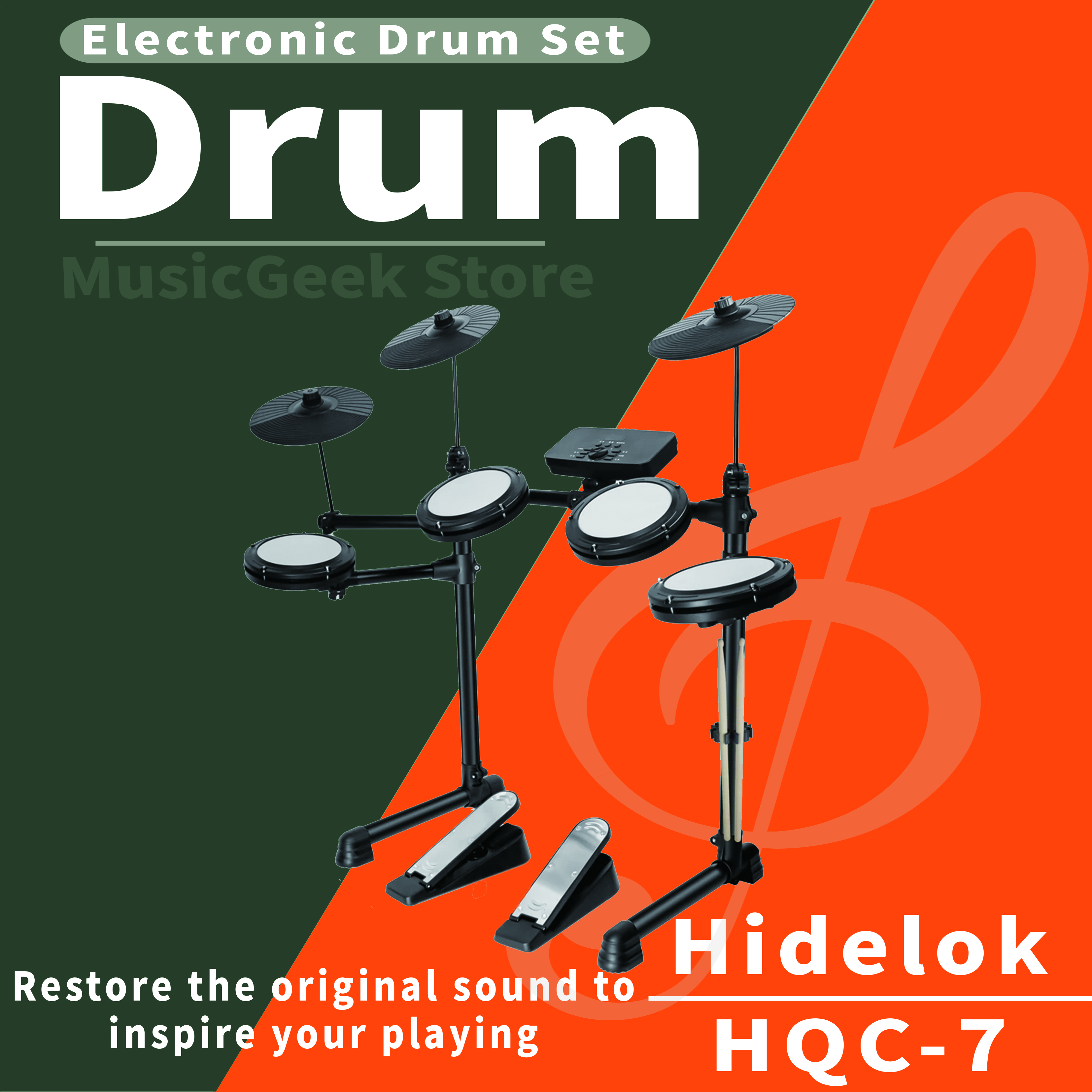 Electronic Drum Kit HQC-7 4 Dr - Election Electronics & Gadgets Store Woocommerce Theme ulasan dan harga