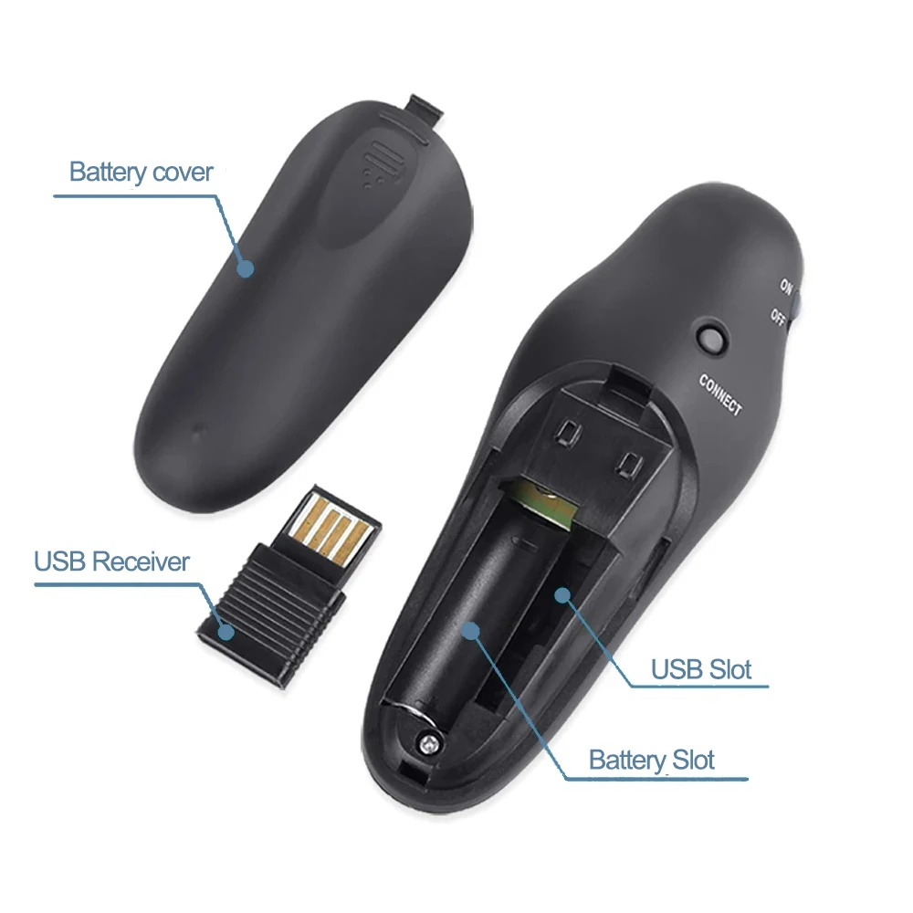2.4GHz Wireless USB Presenter  - Laser Pointer Presenter ulasan dan harga