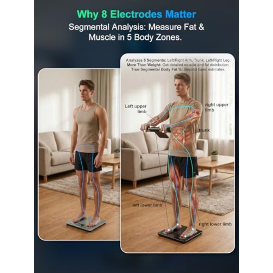 Smart Scale with Handle Displa - Body Fat Scale Smart ulasan dan harga