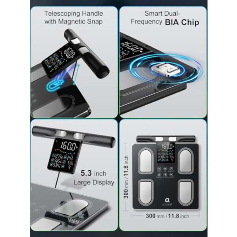 Smart Scale with Handle Displa - Body Fat Scale Smart ulasan dan harga
