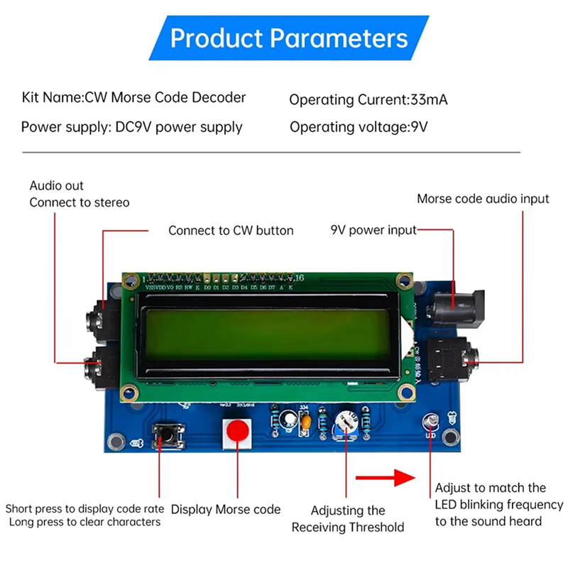 ELECT-2X DIY CW Trainer Decode - Election Electronics & Gadgets Store Woocommerce Theme ulasan dan harga