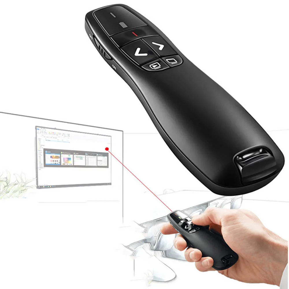 PPT Presenter 2.4GHz USB R400  - Laser Pointer Presenter ulasan dan harga