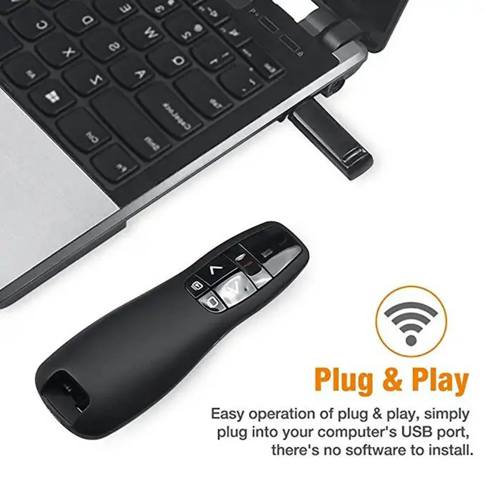 PPT Presenter 2.4GHz USB R400  - Laser Pointer Presenter ulasan dan harga