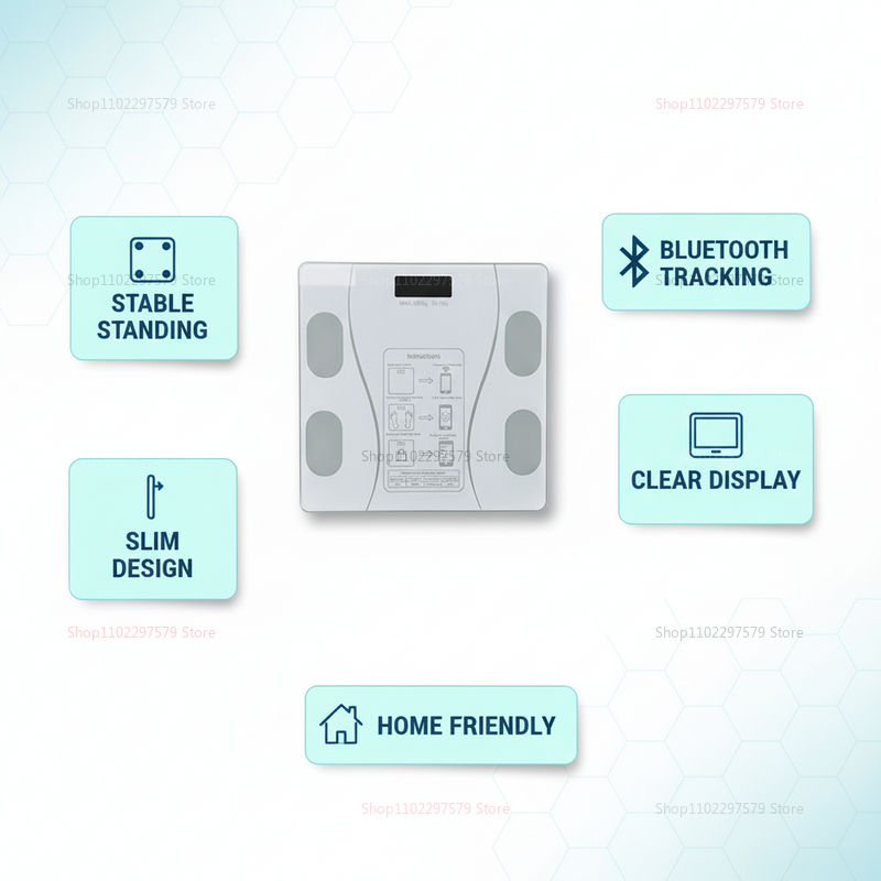 Bluetooth Body Fat Scale Smart - Body Fat Scale Smart ulasan dan harga
