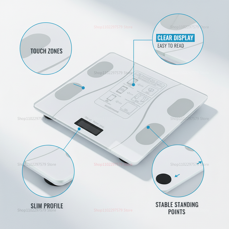 Bluetooth Body Fat Scale Smart - Body Fat Scale Smart ulasan dan harga